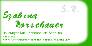 szabina morschauer business card